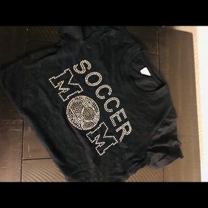 Soccer Mom Customized Bling Tee